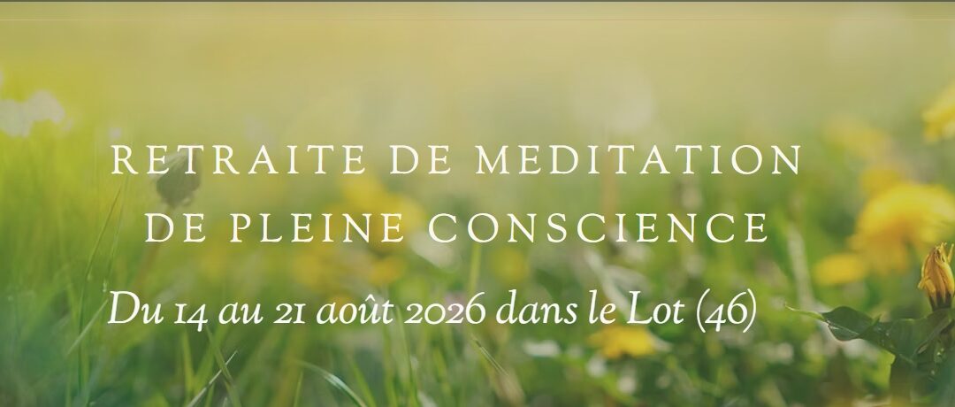 Retraite de méditation de pleine conscience